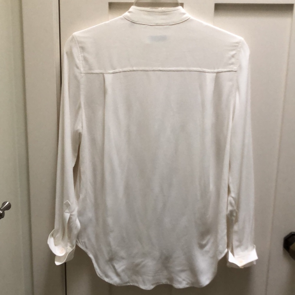 EUC Equipment Alex Ivory white Button shirt Blouse Small - Picture 9 of 9